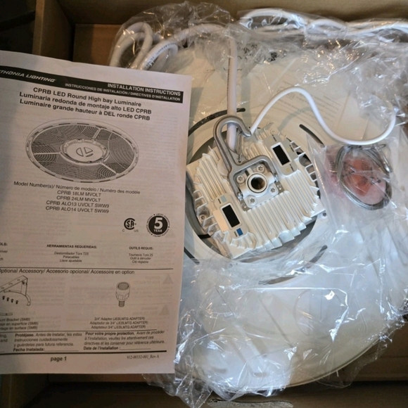 The Lithuania Lighting 15.14 LED Round High Bay Contractor Light - Picture 3 of 12